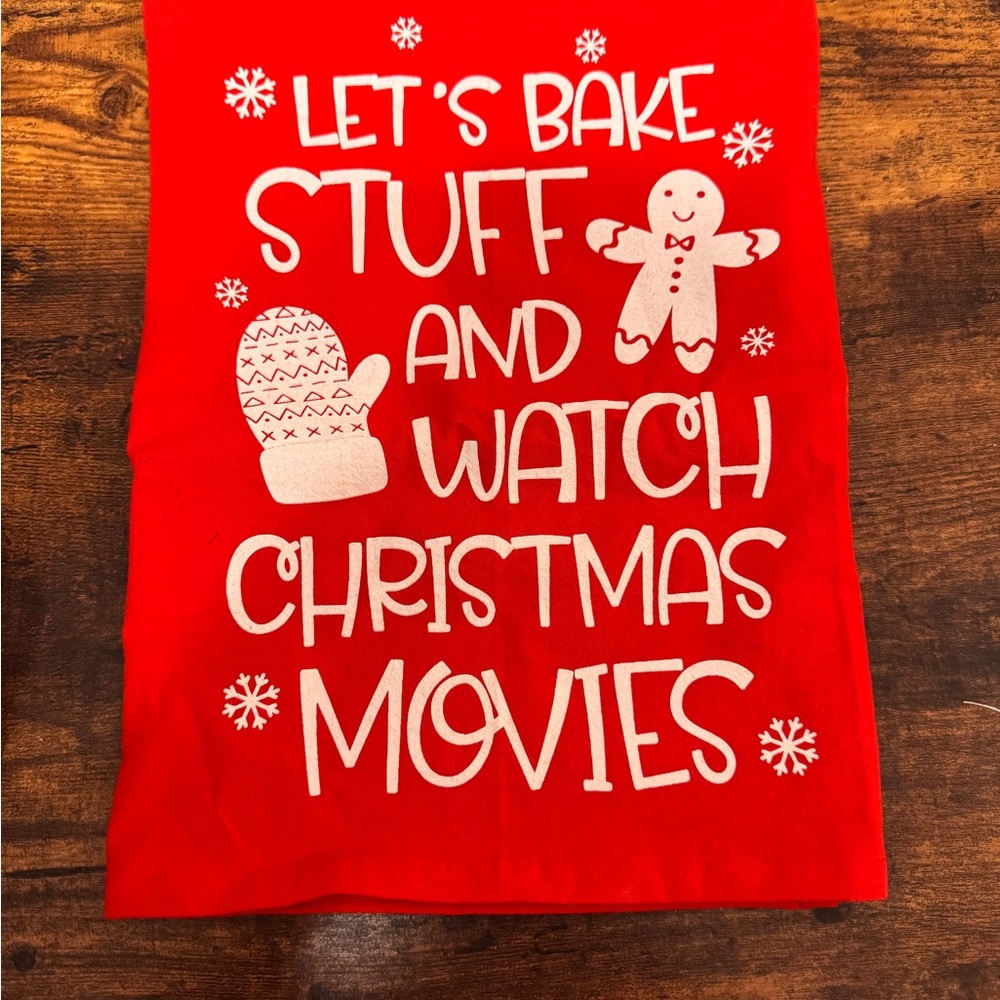 Red Christmas Kitchen Towel
